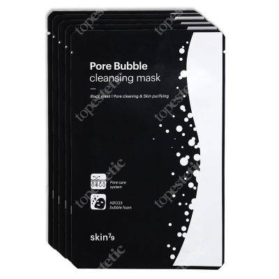 Skin79 Pore Bubble Cleansing Mask ZESTAW Bąbelkująca maska w płacie 5 x 1 szt