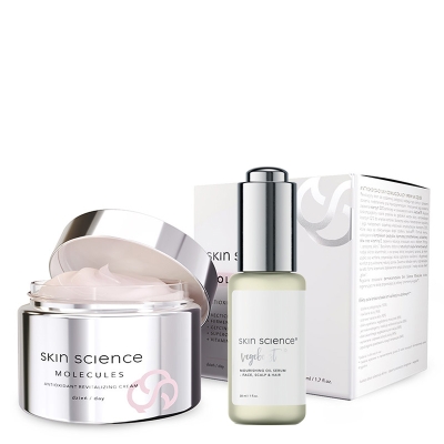 Skin Science Antioxidant Skin Kit ZESTAW Odżywcze serum olejowe do twarzy 30 ml + Antyoksydacyjny, odmładzający krem na dzień 50 ml