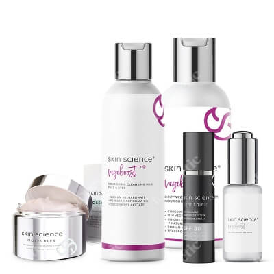 Skin Science Complete Day Care Set ZESTAW Mleczko oczyszczające 150 g + Tonik 150 ml + Serum 30 ml + Krem pod oczy 30 ml + Krem foto-protekcyjny SPF 30 30 ml