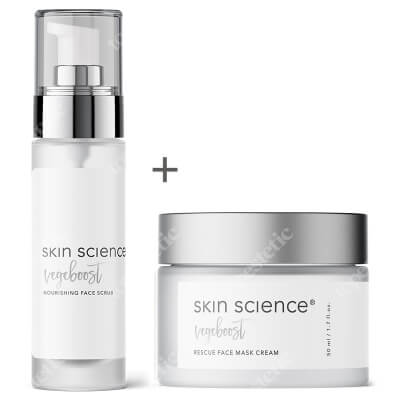 Skin Science Peeling + Rescue Mask Cream ZESTAW Peeling do twarzy 30 ml + Regenerująca maska - krem do twarzy 50ml