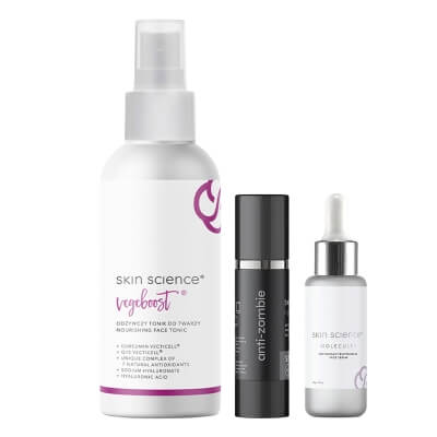 Skin Science Smart Care ZESTAW Tonik 150 ml + Odmładzające serum do twarzy 30 ml + Antyoksydacyjny foto-protekcyjny krem do twarzy i pod oczy 30 ml