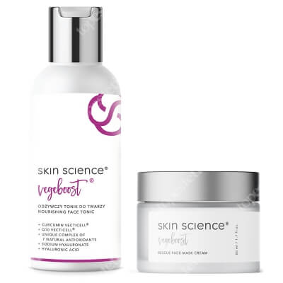 Skin Science Tonic + Rescue Mask Cream ZESTAW Tonik do twarzy 150 ml + Regenerująca maska - krem do twarzy 50ml