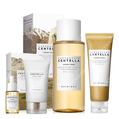 Skin1004 Bestseller Set ZESTAW Pianka 125 ml + Tonik 210 ml + Serum 30 ml + Kojący krem 75 ml