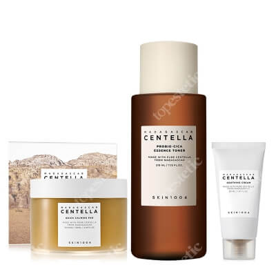 Skin1004 Calming Set ZESTAW Toner 210 ml + Płatki kojące 70 szt. /130 ml + Kojący krem do twarzy 30 ml