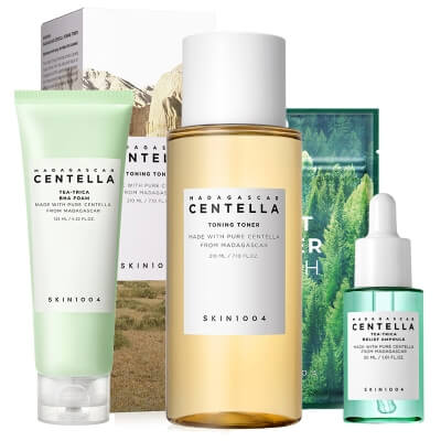 Skin1004 Centella Skin Protect ZESTAW Pianka oczyszczająca 125 ml + Tonik 210 ml + Serum 30 ml + Ultracienkie plastry na niedoskonałości 22 szt.