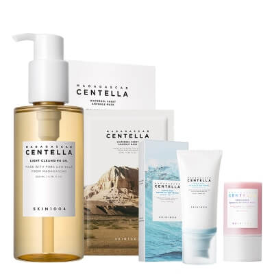 Skin1004 Favorite Care ZESTAW Olejek myjący 200 ml + Maska w sztyfcie z glinką 27 g + Maska w płachcie 1 szt. + Krem SPF50 50 ml