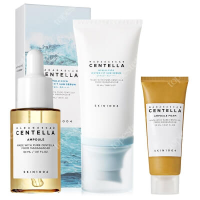 Skin1004 Favorite Set ZESTAW Pianka do twarzy 20 ml + Odżywcze serum do twarzy 30 ml + Lekki nawilżający krem przeciwsłoneczny 50 ml