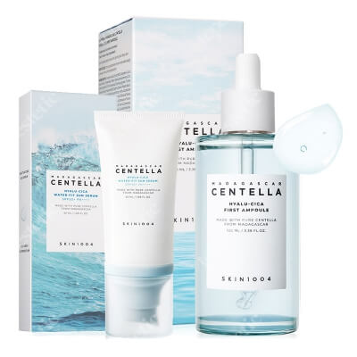 Skin1004 Hyalu-Cica Set ZESTAW Wielozadaniowa ampułka 100 ml + Krem przeciwsłoneczny 50 ml