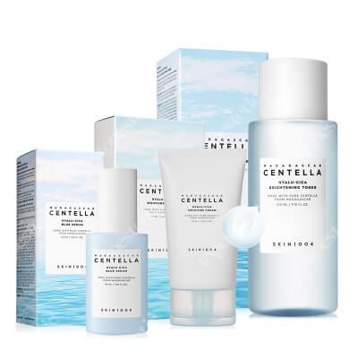 Skin1004 Madagascar Centella Basic  ZESTAW Rozjaśniający toner 210 ml + Serum 50 ml + Krem 75 ml