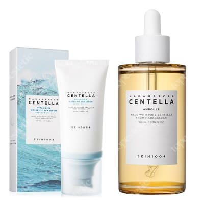 Skin1004 Madagascar Centella Basic ZESTAW Serum 100 ml + Krem przeciwsłoneczny 50 ml