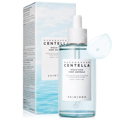 Skin1004 Madagascar Centella Hyalu-Cica First Ampoule Wielozadaniowa ampułka nawilżająca z wyciągiem z wąkroty azjatyckiej 100 ml