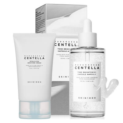 Skin1004 Madagascar Centella Set ZESTAW Rozjaśniające serum dla cery z przebarwieniami 100 ml + Krem nawilżający 75 ml
