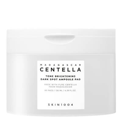 Skin1004 Madagascar Centella Tone Brightening Dark Spot Ampoule Pad Rozjaśniające płatki do twarzy z przebarwieniami 60 szt