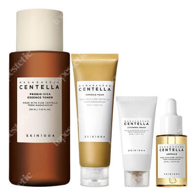 Skin1004 Must Have ZESTAW Toner 210 ml + Oczyszczająca pianka 125 ml + Odżywcze serum 30 ml + Kojący krem do twarzy 30 ml