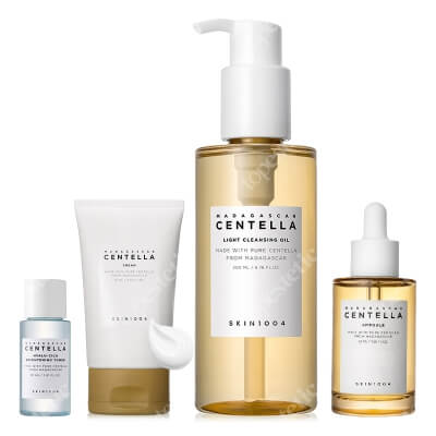 Skin1004 Perfect Set ZESTAW Toner 30 ml + Krem nawilżający 75 ml + Serum 55 ml + Olejek myjący 200 ml