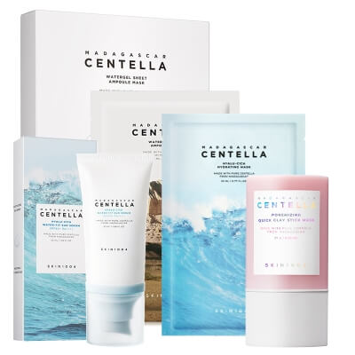 Skin1004 Poremizing Hyalu-Cica Care ZESTAW Maska w sztyfcie z glinką 27 g + Krem SPF 50+ PA++++ 50 ml + Maska w płachcie 23 ml + Hydrożelowa maska w płachcie 1 szt.