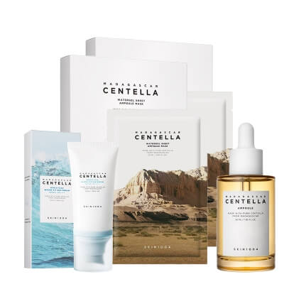 Skin1004 SKIN1004 Beauty Skin Set ZESTAW Serum 55 ml + Krem przeciwsłoneczny 50 ml + Hydrożelowa maska 2 szt