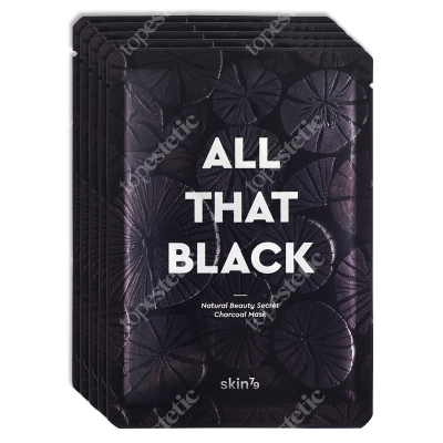Skin79 All That Black - Brightening & Moisturizing Węglowa maska w płacie 5x25 g