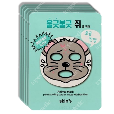 Skin79 Animal Mask - For Mouse with Blemishes Maska oczyszczająca w płacie 5x23 g