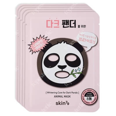 Skin79 Animal Mask - Whitening Care for Dark Panda x 5 ZESTAW Maska wybielająca w płacie 1 szt x 5