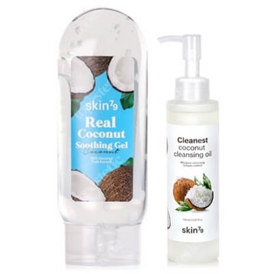 Skin79 Coconut Body And Face Set ZESTAW Olejek myjący 150 ml + Żel kokosowy wielofunkcyjny 240 ml