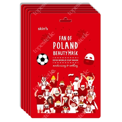 Skin79 Fan Of Poland Beauty Mask Nawilżająco-kojąca maska kibica 5szt.