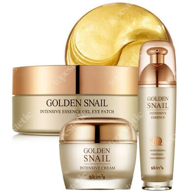 Skin79 Golden Snail Beauty Box ZESTAW Krem 50 g + Esencja 40 ml + Płatki pod oczy 60 szt