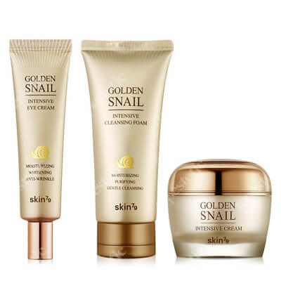 Skin79 Golden Snail Care Set ZESTAW Oczyszczająca pianka do twarzy 125 ml + Krem do twarzy 50 g + Krem pod oczy 35 ml