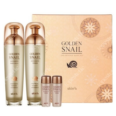 Skin79 Golden Snail Intensive Toner + Golden Snail Intensive Emulsion ZESTAW Toner do twarzy 130 ml + 20 ml + Toner do twarzy 130 ml + 20 ml