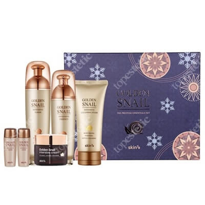 Skin79 Golden Snail Prestige Essential ZESTAW Toner 130 ml + Toner 20 ml + Toner 20 ml + Esencja 40 ml + Krem 70g + Pianka 125 ml