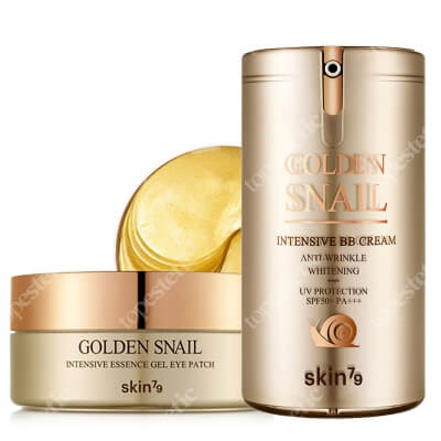 Skin79 Golden Snail Set ZESTAW Płatki pod oczy 60 szt + Krem BB SPF50+ 45 g
