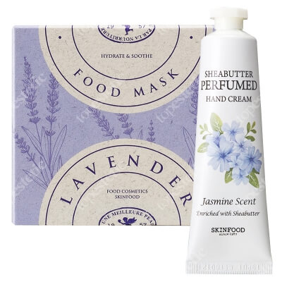 Skinfood Flower Set ZESTAW Krem do rąk 30 ml + Maska do twarzy 120 g