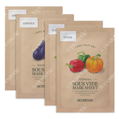 Skinfood Mask Set - Anti Age ZESTAW Maseczka w płachcie - papryka 20 g x 2 + Maseczka w płachcie 20 g x 2