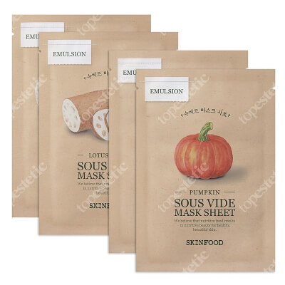 Skinfood Mask Set - Mature Skin ZESTAW Maseczka w płachcie 20 g x 2 + Maseczka w płachcie - dynia 20 g x 2