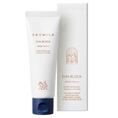 Skymilk Non-Nano Physical Sunblock With Donkey Milk SPF50+ PA++++ Krem przeciwsłoneczny z filtrami fizycznymi i oślim mlekiem 50 ml