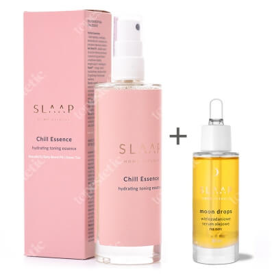 Slaap Moon Drops + Chill Essence ZESTAW Wielozadaniowe serum olejowe na noc 30 ml + Nawilżająca esencja tonizująca 100ml