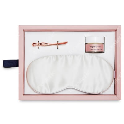 Slaap Night Cloud + Slaap Silk Mask White ZESTAW Krem do pielęgnacji okolic oczu 15 ml + Jedwabna opaska na oczy do spania (biała) 1 szt.