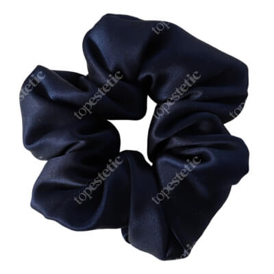 Slaap Scrunchie Dark Blue Jedwabna gumka do włosów - granatowa 1 szt