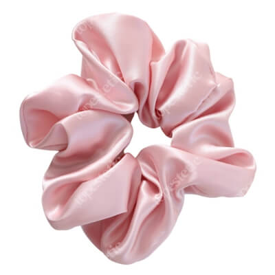 Slaap Scrunchie Rose Jedwabna gumka do włosów - różowa 1 szt