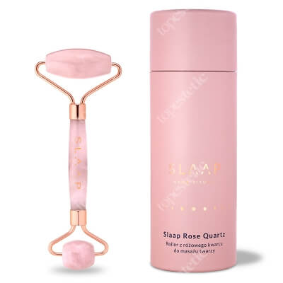 Slaap Slaap Rose Quartz Roller do masażu twarzy z różowego kwarcu 1 szt.