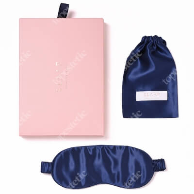 Slaap Slaap Silk Mask Jedwabna opaska na oczy do spania (granatowa) 1 szt.