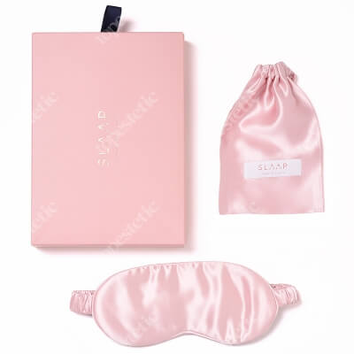 Slaap Slaap Silk Mask Rose Jedwabna opaska na oczy do spania (różowa) 1 szt.