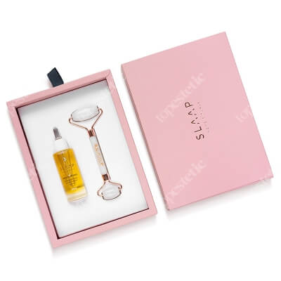 Slaap Wieczorny Rytuał ZESTAW Roller z kryształu górskiego 1 szt. + Wielozadaniowe serum na noc 30 ml