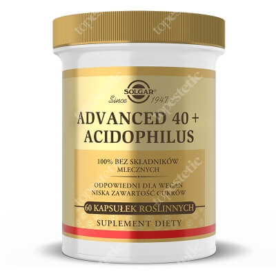 Solgar Advanced 40+ Acidophilus Jelitowa flora bakteryjna 60 kapsułek