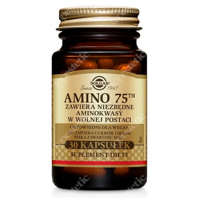 Solgar Amino 75 Kompletny zestaw aminokwasów egzogennych 30 kaps.
