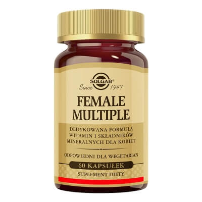 Solgar Female Multiple Formuła witamin i minerałów dla kobiet 60 kapsułek