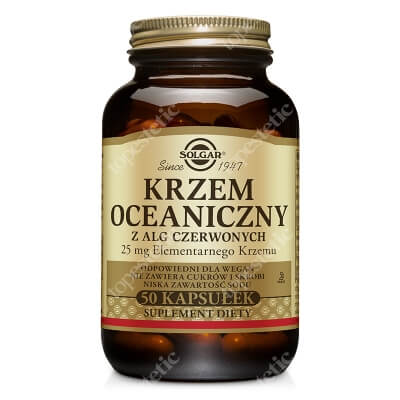 Solgar Krzem oceaniczny Zawiera 25 mg wolnego krzemu 50 kapsułek