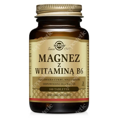 Solgar Magnez z Witaminą B6 100 tabletek