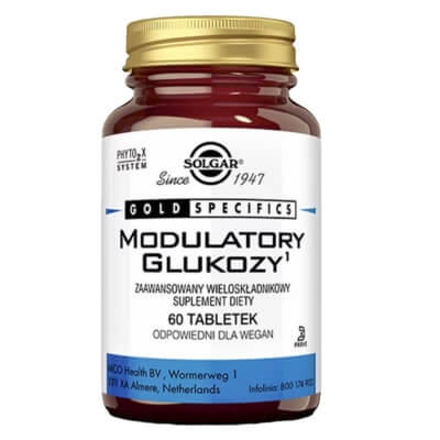 Solgar Modulatory Glukozy Zaawansowany wieloskładnikowy suplement diety 60 tabletek
