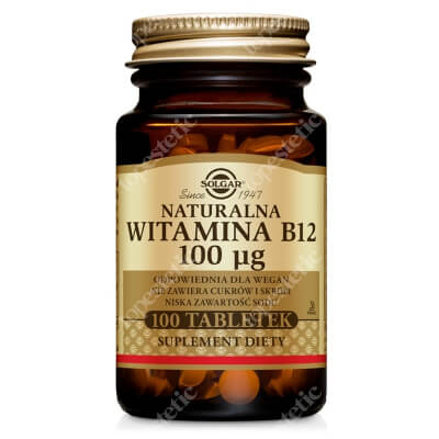 Solgar Naturalna Witamina B12 100 μg 100 tabletek